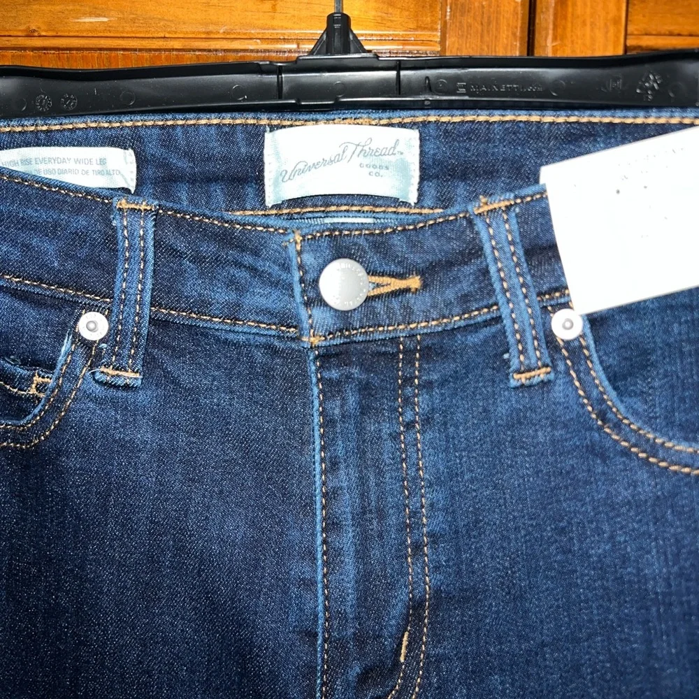 Universal Thread Dark Blue Flare Jeans - Picture 2 of 5